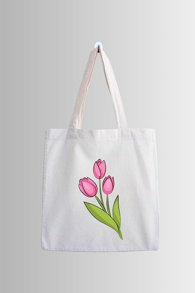 designedfy Waterproof Flower Printed Cloth Bag
