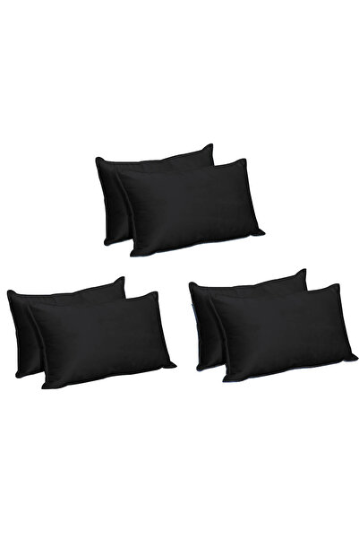 In House 6 Pieces Velvet Decorative Cushion Set Solid Design - 50x30 cm