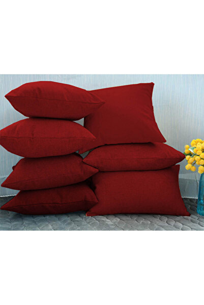 In House 2 Pieces Linen Decorative Cushion Set Solid Design - 50x30 cm