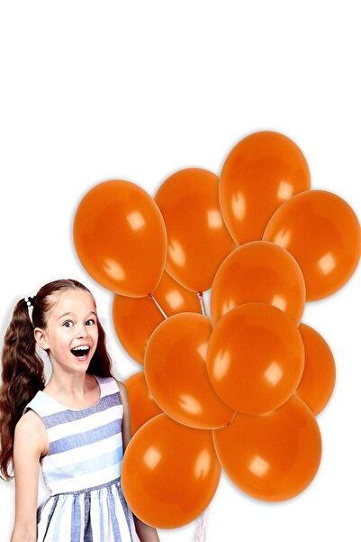 Partifabrik 25 بالونة برتقالية معدنية