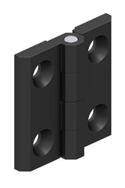 Badem10 Metal Yaprak Menteşe Mat Siyah 50 X 50 Mm