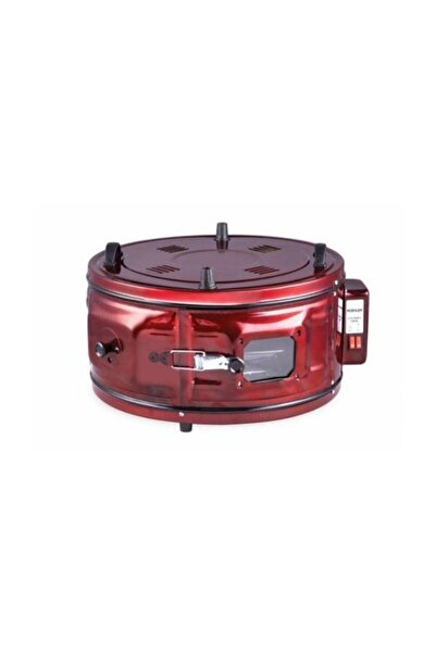 Uğur Davul Fırın Yuvarlak Fırın Tek Tepsili Bordo Termostatsız