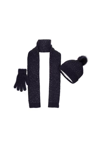 Fonem Kadın Swan Üçlü Set FO 3088 Siyah