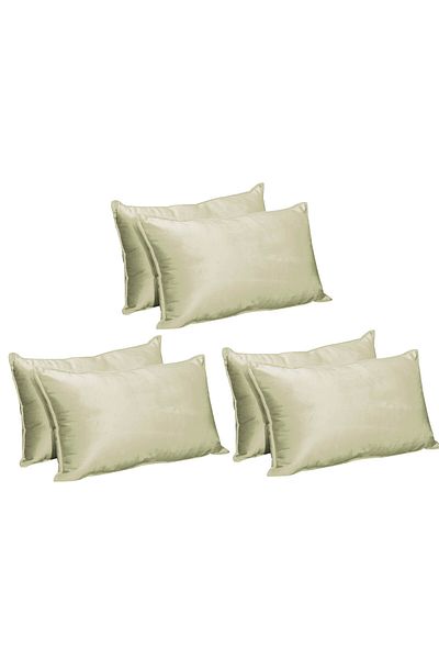 In House 6 Pieces Velvet Decorative Cushion Set Solid Design - 50x30 cm