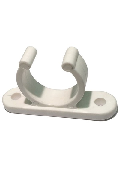Sealux Plastik Ay Klips. 20mm. Beyaz. Kürek Tutamağı. Eşya Klipsi