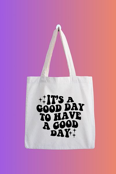 designedfy WAterproof Printed HAve A Good Day Cloth BAg