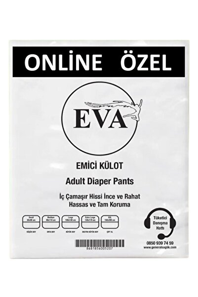 EVA Ekonomik Emici Külot Hasta Bezi Large 30lu(100-135CM) Xl(130-170CM)