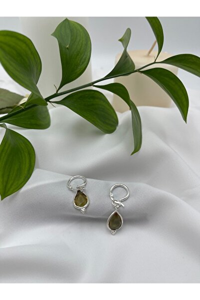 ANSAR JEWELLERY Zultanit Taşlı 925 Ayar Gümüş Küpe El Işçilik