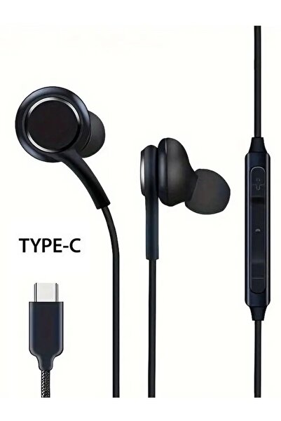 Samsung Galaxy S20 Fe Compatible Headset with Type-c Outlet Black