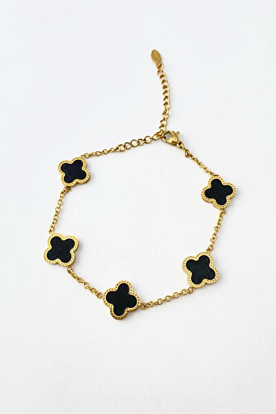 maringold Çelik Beyaz Sedefli Yonca Bileklik