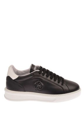 Roberto Cavalli Siyah Erkek Deri Sneaker SCARPA UOMO FR.LONDON M Fiyat Yorumlar Trendyol