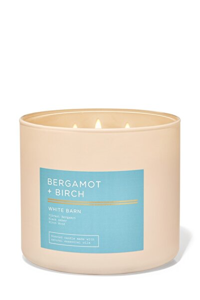 Bath & Body Works Bergamot & Birch Büyük Mum