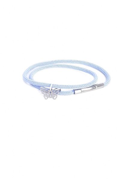 LABALABA WOMEN'S STEEL CLOSE ANTHRACITE ACRYLIC COIL BRACELET