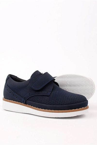 ÖZCAN Navy Blue Suede Boys' Casual Shoes