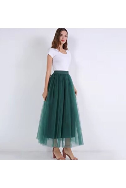 MERİT FASHION Kat Kat Tül Etek
