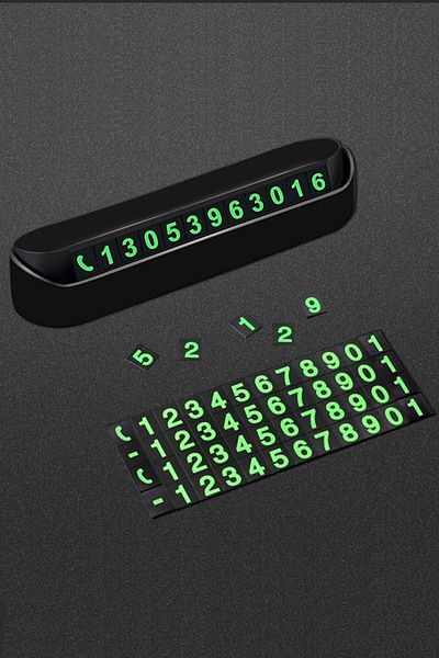 Buffer Practical Phosphorescent Phone Number - In-Car Numberer for Yamzak