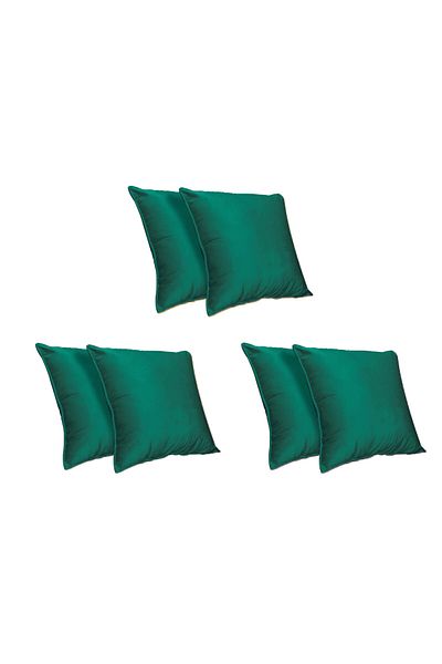 In House 6 Pieces Velvet Decorative Cushion Set Solid Design - 45x45 cm