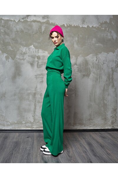 GIA - ART Σετ αθλητικής φόρμας πλεκτό με φερμουάρ στο λαιμό