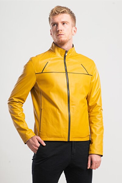 Ata Leather Erkek Hakiki Deri Ceket Çift Taraflı Ceket