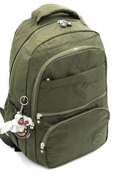Bevitton Rucsac de școală și geantă de călătorie unisex din țesătură impermeabilă verde kaki / 2400
