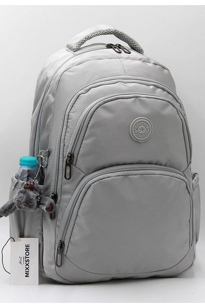 ms mixxstore Unisex Ασημί Χρώμα Μεγάλο Μέγεθος Σατέν Αδιάβροχη Τσάντα Ταξιδίου - Πλάτη & Σχολείο / 34600