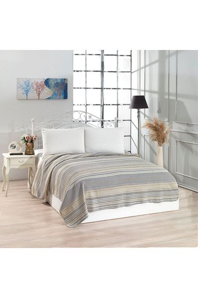 Polat Home Gray Single Soft Cotton Blanket