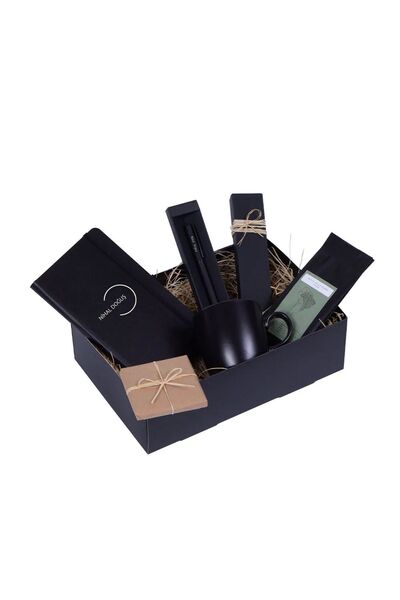 Kitaplı Hediye Kişiye Özel Mat Siyah Ajanda Kupa Kalem Kahve Çikolata Hediye ...