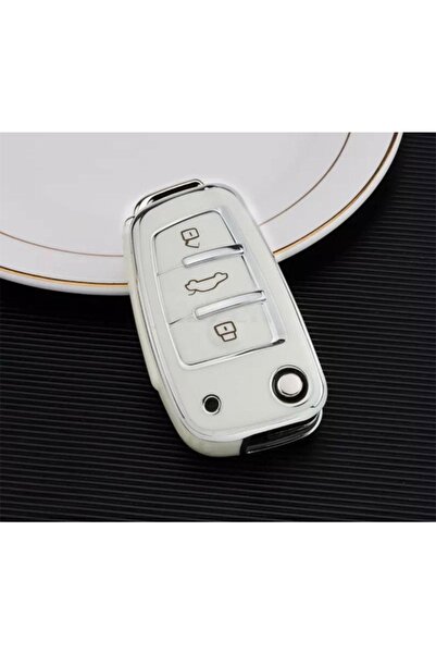 AYZ GARAGE Audi Switchblade Tpu Material White Key Case