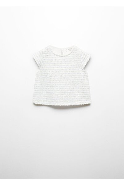 MANGO Baby Πλεκτό μπλουζάκι με κομμένο περιτύλιγμα