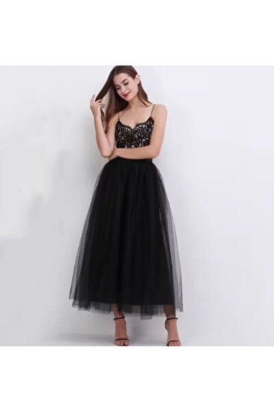 MERİT FASHION Kat Kat Tül Etek