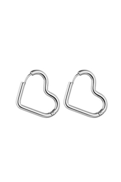 İYİ MODA 316L Stainless Steel Heart Earrings Non Darkening Anti Allergic Earrings