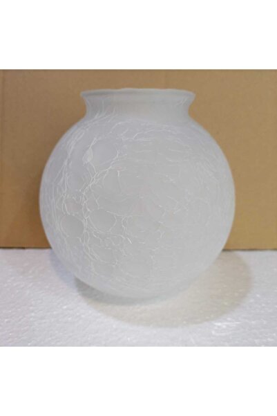 Genel Markalar Mat beyaz çatlak desenli osmanlı cam avize, 7,5-8 cm ağız çapı...