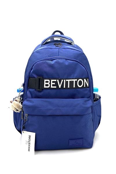 Bevitton Προσαρμοσμένη σατινέ αδιάβροχη υφασμάτινη σχολική τσάντα πλάτης Unisex μεγάλου μεγέθους /1630