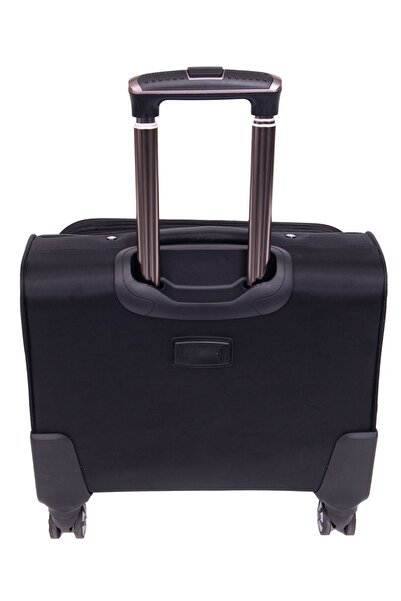 Moda Çanta Moda Lüx Siyah Hostes Çantası Pilot Çanta Pilot Valiz Lüx Siyah Laptop Bölmeli