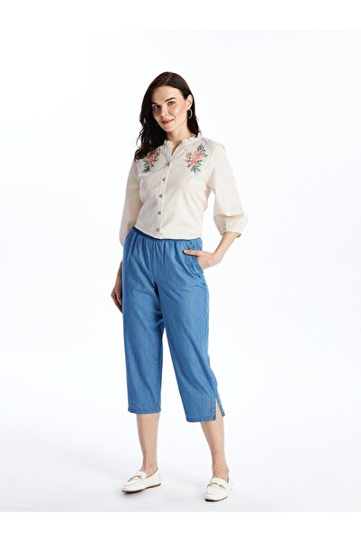 LC Waikiki LCW Grace Women - ίσιο Jean Capri με ελαστική μέση