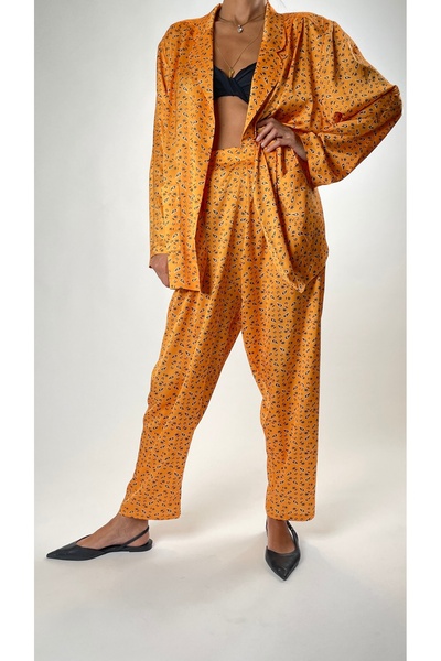 HANGOUT HAREM PANTOLON - Sunshine, Saten, Bandana Desenli, Şalvar Pantolon