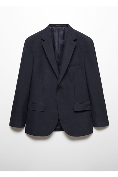 MANGO Man Приталений піджак з еластичної тканини