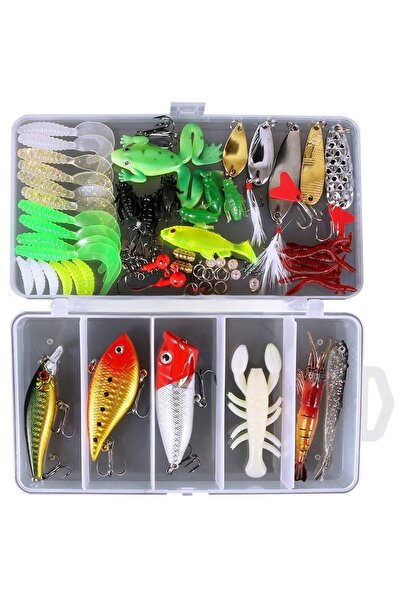 Buffer ® 78 Parça Olta Yemleri ve Balık Tutma Aksesuarı Seti