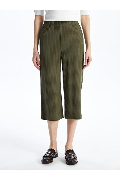 LC Waikiki LCWAIKIKI Basic Women's - Plain Capri with Elastic Waist