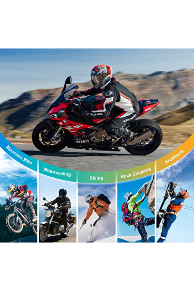 Dynego Q28 Dynego Motosiklet Kask Bluetooth Kulaklık 1080p Kamera Interkom Kulaklık Su Geçirmez Intercom