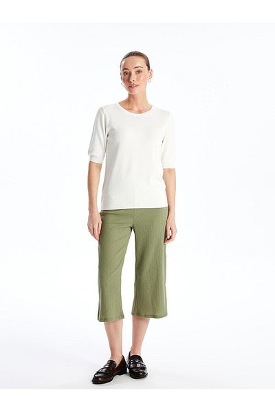 LC Waikiki LCWAIKIKI Basic Women - Ίσιο Κάπρι με Ελαστική Μέση