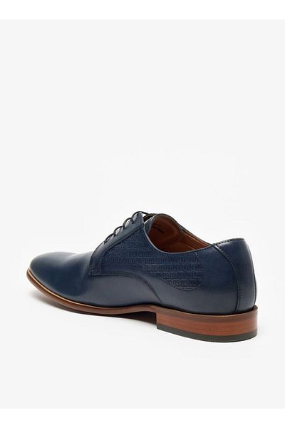 Duchini Men's Solid Lace-Up Derby Shoes