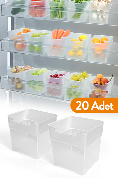 ESTİ 20 Adet - Buzdolabı / Kapak İçi Düzenleyici Organizer - BDD-462