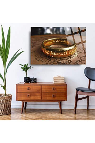 TAULART Pictură pe sticlă a Stăpânului Inelelor, cadou pentru acasă și birou ...