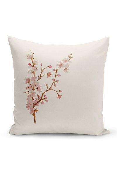 Bertille Home Flower Series Double Sided Digital Printed Throw Pillow Case (Cushion Cover)