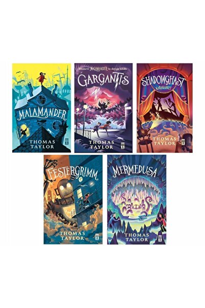 Genç Timaş 5.6.7.8. Sınıf Okuma Kitapları 5 Kitap Set Malamander - Gargantis - Shadowghast - Festergrimm - Merm