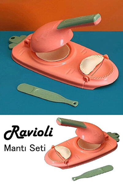 Ercazzo Pratik Mantı Hamur Açıcı Kapatıcı 2 Si 1 Arada Mantı Börek Poğaca Ham...