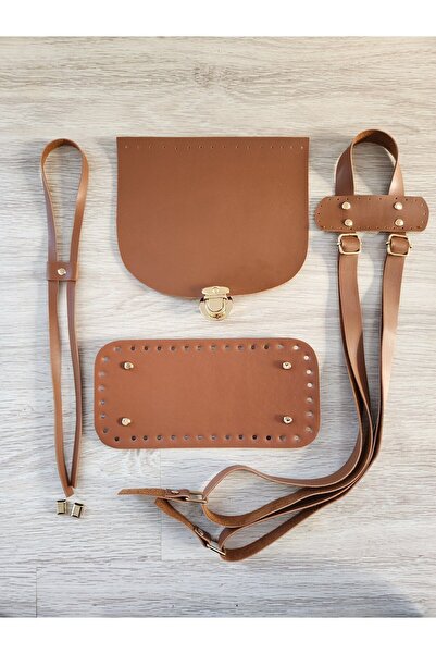 NAZENİN HOBİ AKSESUAR DERİ ÖRGÜ SIRT ÇANTASI KİTİ