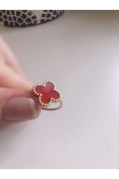 bellss accessory Red Clover Ring