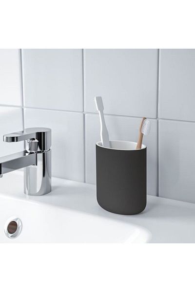 IKEA Θήκη οδοντόβουρτσας Ekoln, Σκούρο Γκρι